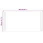 vidaXL Καθρέφτης μπάνιου LED Διαφανές 100 x 60 cm σκληρυμένο γυαλί
