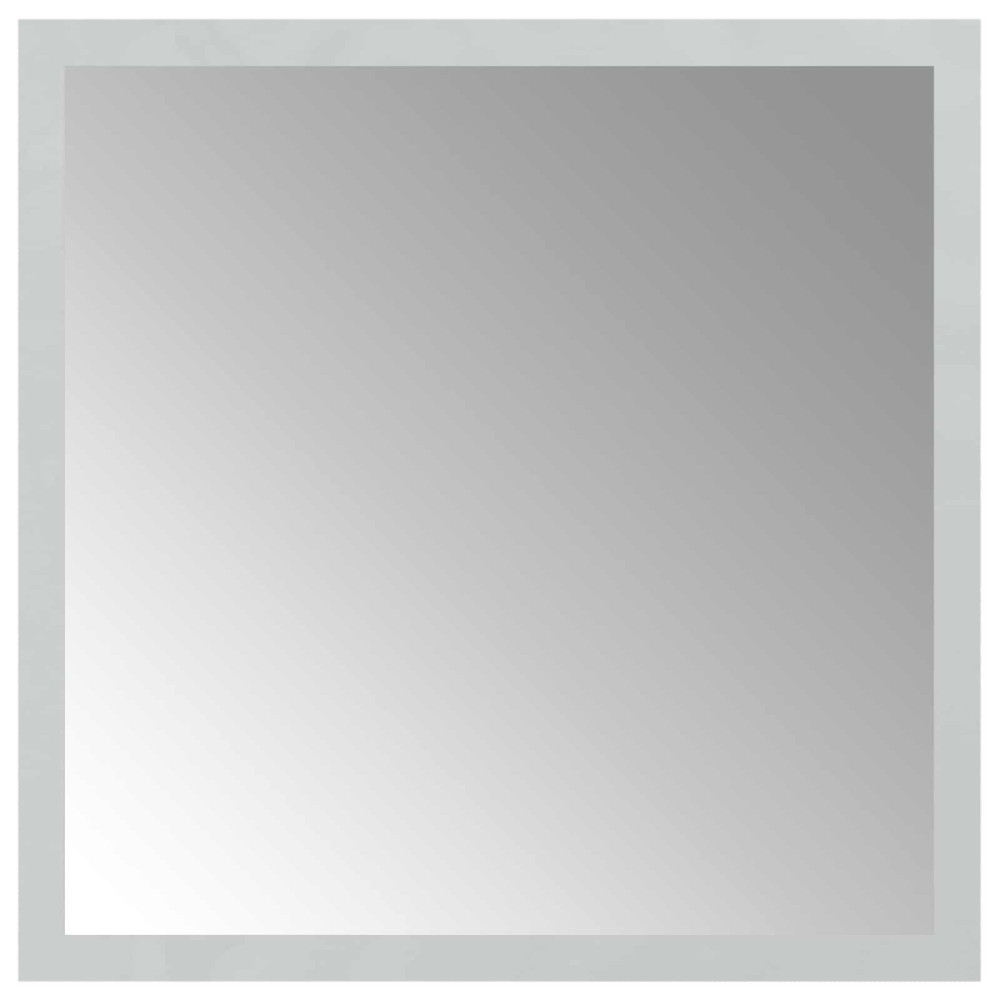 vidaXL Καθρέφτης μπάνιου LED Διαφανές 30 x 30 cm σκληρυμένο γυαλί