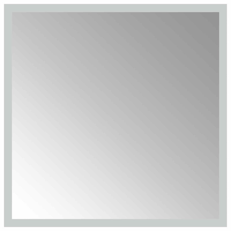 vidaXL Καθρέφτης μπάνιου LED Διαφανές 40 x 40 cm σκληρυμένο γυαλί