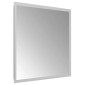 vidaXL Καθρέφτης μπάνιου LED Διαφανές 40 x 40 cm σκληρυμένο γυαλί