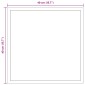 vidaXL Καθρέφτης μπάνιου LED Διαφανές 40 x 40 cm σκληρυμένο γυαλί