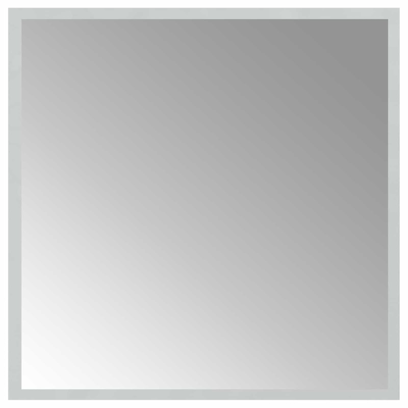 vidaXL Καθρέφτης μπάνιου LED Διαφανές 50 x 50 cm σκληρυμένο γυαλί