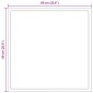 vidaXL Καθρέφτης μπάνιου LED Διαφανές 60 x 60 cm σκληρυμένο γυαλί