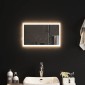 vidaXL Καθρέφτης μπάνιου LED Διαφανές 50 x 30 cm σκληρυμένο γυαλί