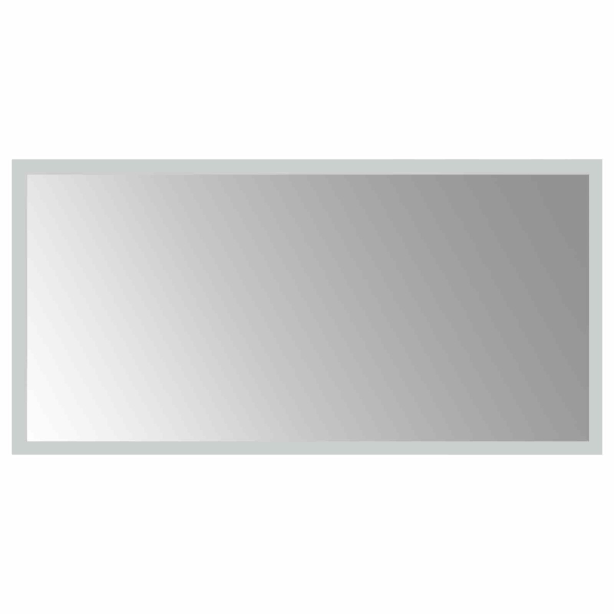 vidaXL Καθρέφτης μπάνιου LED Διαφανές 60 x 30 cm σκληρυμένο γυαλί