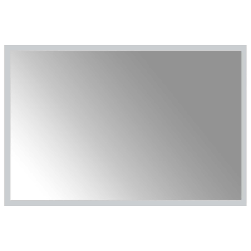 vidaXL Καθρέφτης μπάνιου LED Διαφανές 60 x 40 cm σκληρυμένο γυαλί