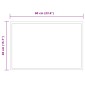 vidaXL Καθρέφτης μπάνιου LED Διαφανές 60 x 40 cm σκληρυμένο γυαλί