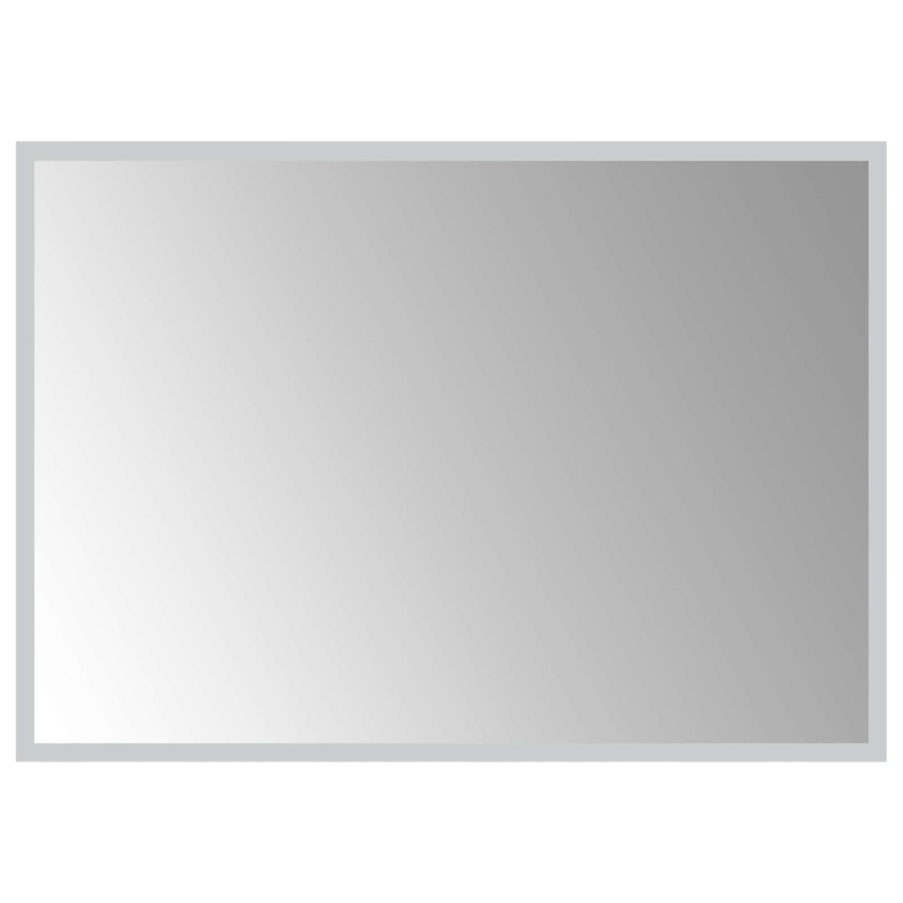 vidaXL Καθρέφτης μπάνιου LED Διαφανές 70 x 50 cm σκληρυμένο γυαλί