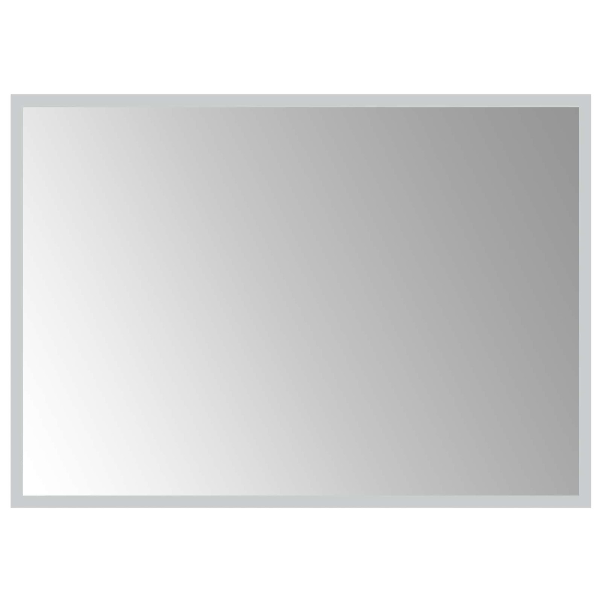 vidaXL Καθρέφτης μπάνιου LED Διαφανές 70 x 50 cm σκληρυμένο γυαλί