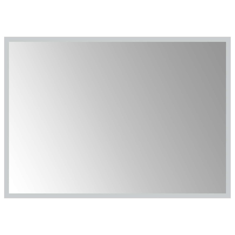 vidaXL Καθρέφτης μπάνιου LED Διαφανές 70 x 50 cm σκληρυμένο γυαλί