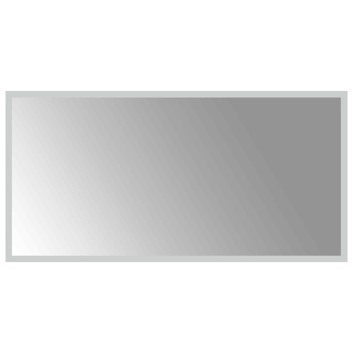 vidaXL Καθρέφτης μπάνιου LED Διαφανές 80 x 40 cm σκληρυμένο γυαλί
