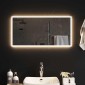 vidaXL Καθρέφτης μπάνιου LED Διαφανές 80 x 40 cm σκληρυμένο γυαλί