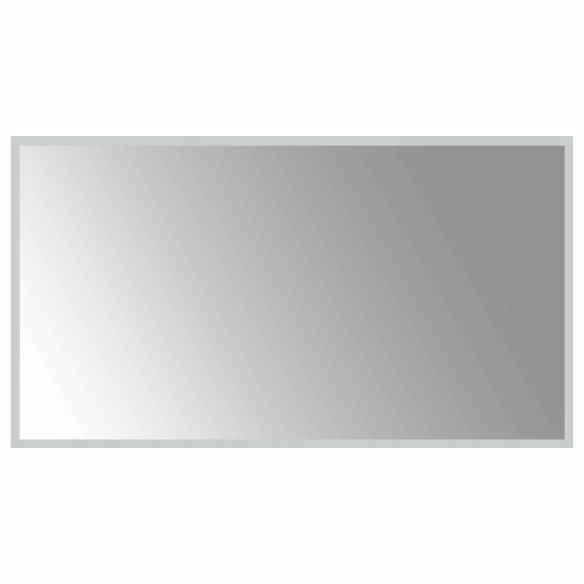 vidaXL Καθρέφτης μπάνιου LED Διαφανές 90 x 50 cm σκληρυμένο γυαλί