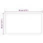 vidaXL Καθρέφτης μπάνιου LED Διαφανές 90 x 50 cm σκληρυμένο γυαλί