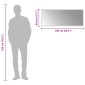 vidaXL Καθρέφτης μπάνιου LED Διαφανές 100 x 40 cm σκληρυμένο γυαλί