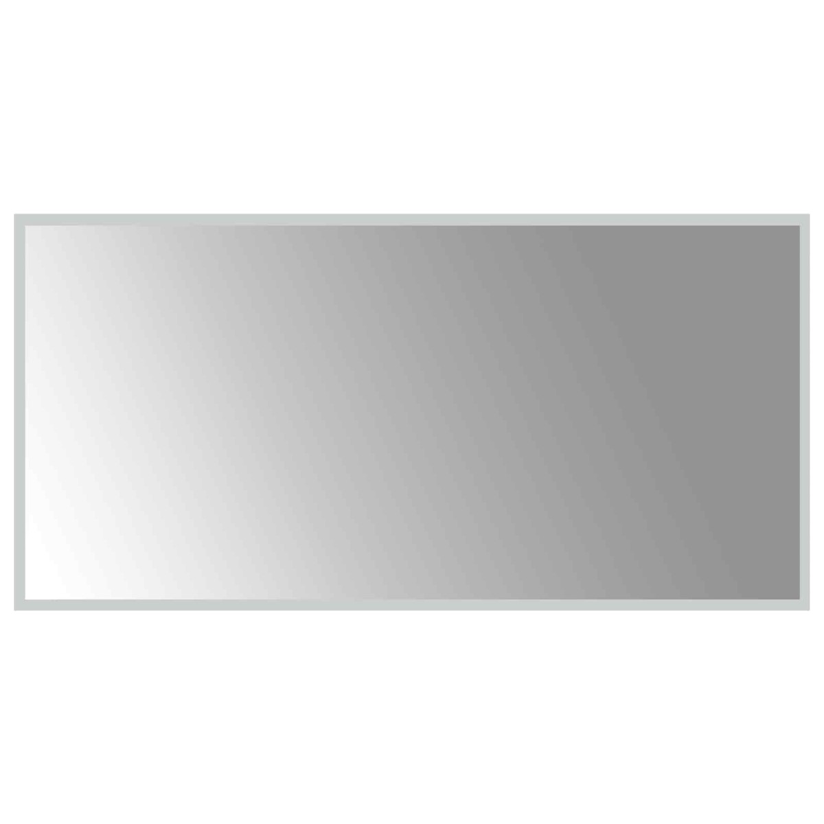 vidaXL Καθρέφτης μπάνιου LED Διαφανές 100 x 50 cm σκληρυμένο γυαλί