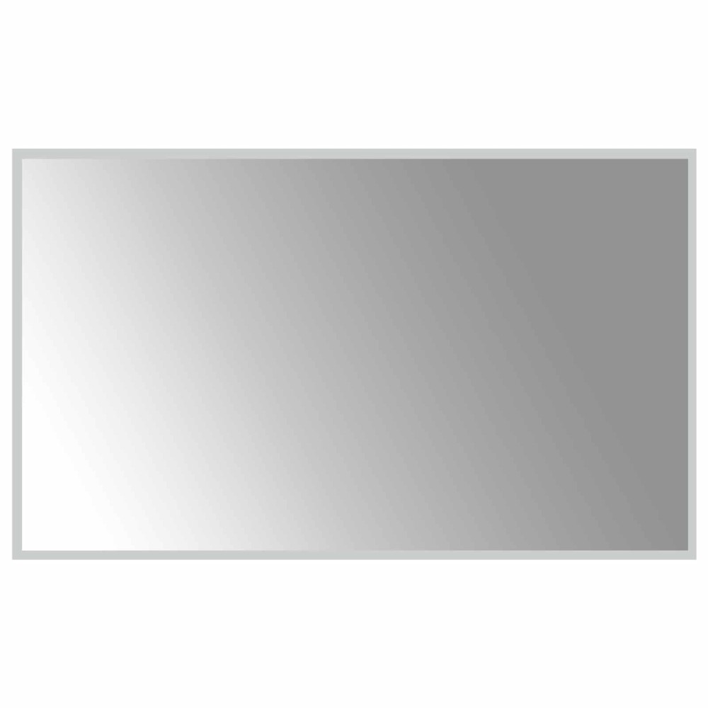 vidaXL Καθρέφτης μπάνιου LED Διαφανές 100 x 60 cm σκληρυμένο γυαλί