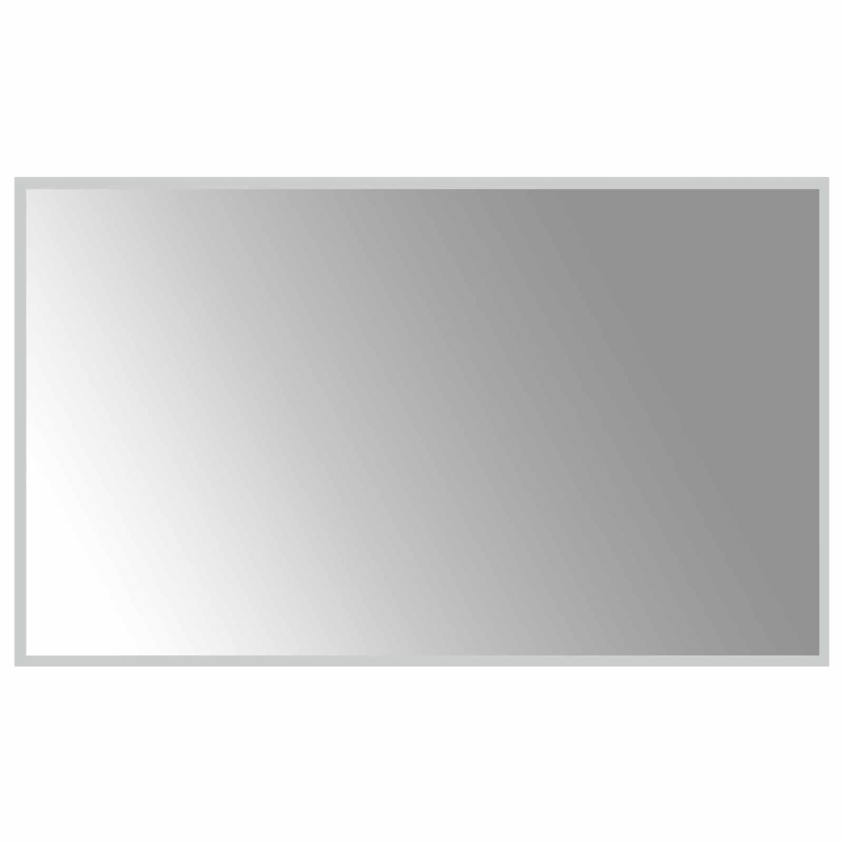 vidaXL Καθρέφτης μπάνιου LED Διαφανές 100 x 60 cm σκληρυμένο γυαλί