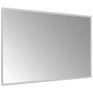 vidaXL Καθρέφτης μπάνιου LED Διαφανές 100 x 60 cm σκληρυμένο γυαλί