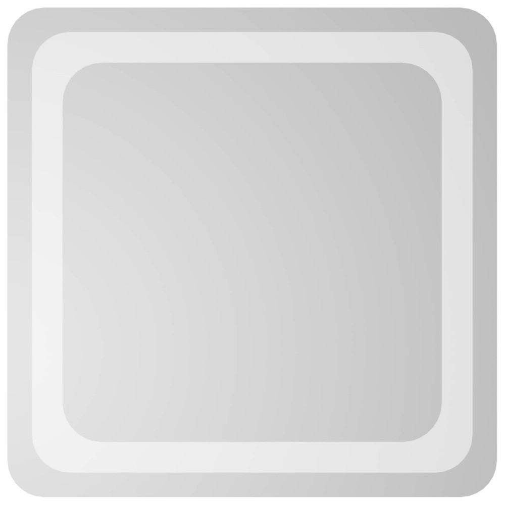 vidaXL Καθρέφτης μπάνιου LED Διαφανές 40 x 40 cm σκληρυμένο γυαλί