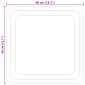 vidaXL Καθρέφτης μπάνιου LED Διαφανές 40 x 40 cm σκληρυμένο γυαλί