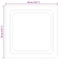 vidaXL Καθρέφτης μπάνιου LED Διαφανές 50 x 50 cm σκληρυμένο γυαλί