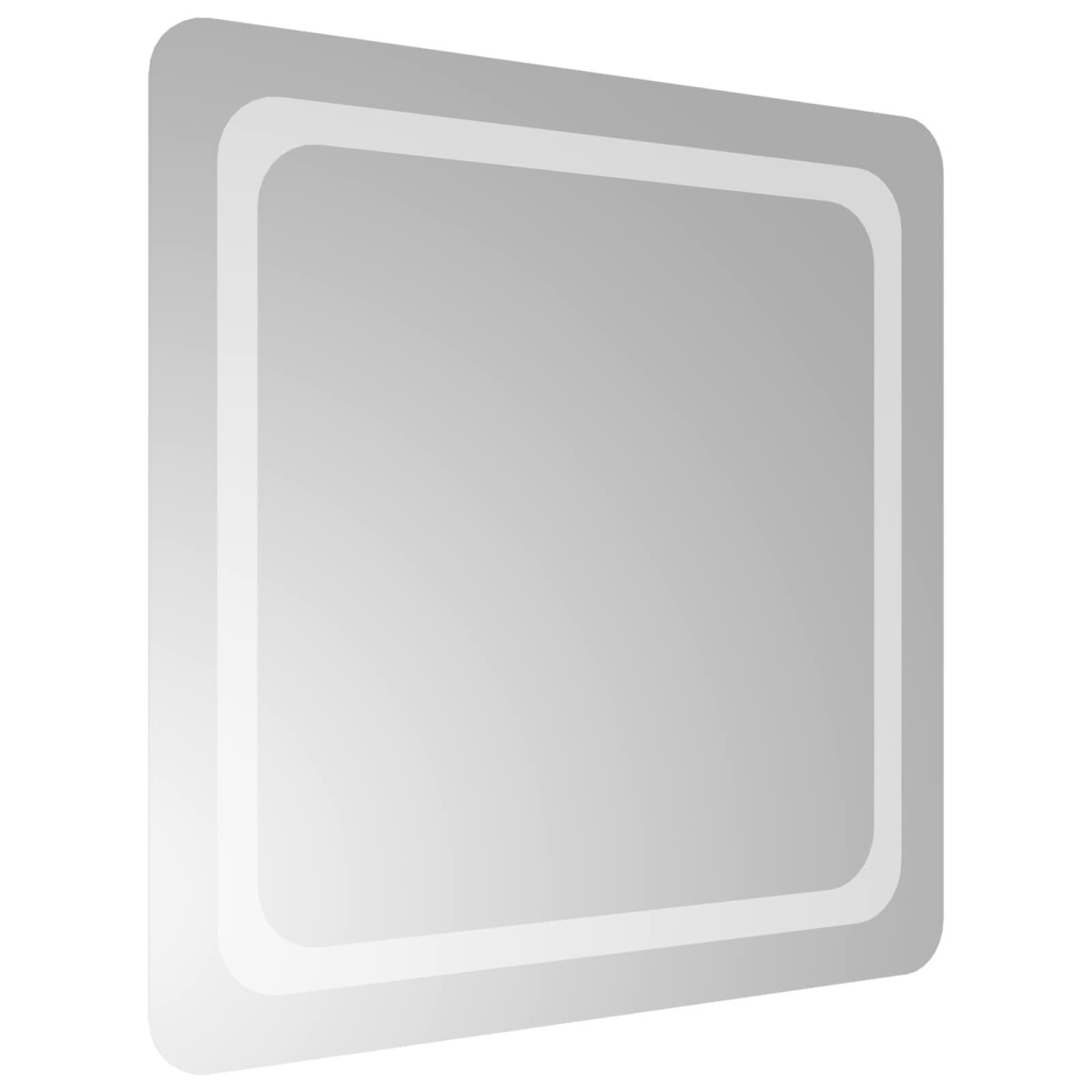 vidaXL Καθρέφτης μπάνιου LED Διαφανές 60 x 60 cm σκληρυμένο γυαλί