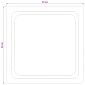 vidaXL Καθρέφτης μπάνιου LED Διαφανές 60 x 60 cm σκληρυμένο γυαλί