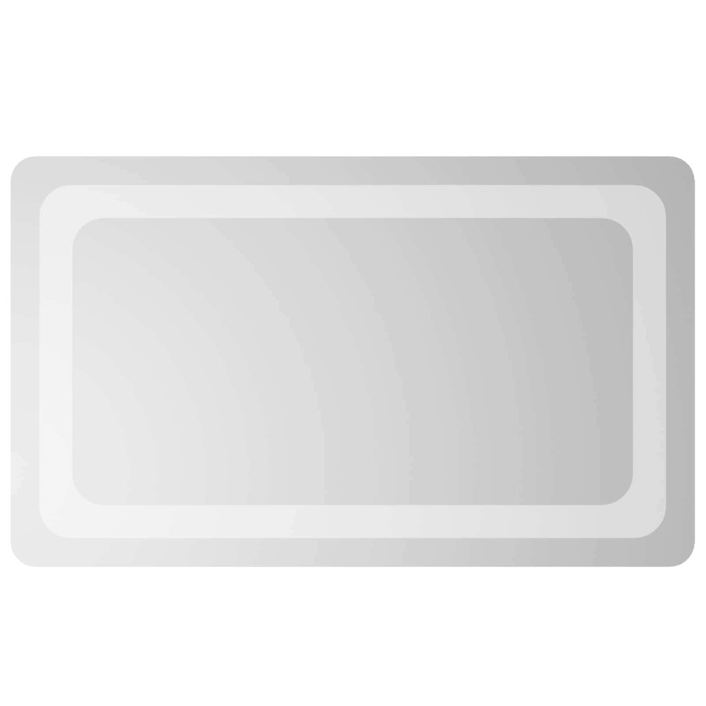 vidaXL Καθρέφτης μπάνιου LED Διαφανές 50 x 30 cm σκληρυμένο γυαλί