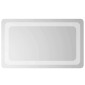 vidaXL Καθρέφτης μπάνιου LED Διαφανές 50 x 30 cm σκληρυμένο γυαλί