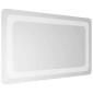 vidaXL Καθρέφτης μπάνιου LED Διαφανές 50 x 30 cm σκληρυμένο γυαλί