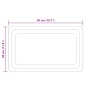 vidaXL Καθρέφτης μπάνιου LED Διαφανές 50 x 30 cm σκληρυμένο γυαλί
