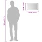 vidaXL Καθρέφτης μπάνιου LED Διαφανές 50 x 30 cm σκληρυμένο γυαλί