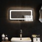 vidaXL Καθρέφτης μπάνιου LED Διαφανές 60 x 30 cm σκληρυμένο γυαλί
