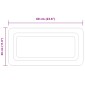 vidaXL Καθρέφτης μπάνιου LED Διαφανές 60 x 30 cm σκληρυμένο γυαλί