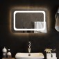 vidaXL Καθρέφτης μπάνιου LED Διαφανές 60 x 40 cm σκληρυμένο γυαλί