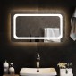 vidaXL Καθρέφτης μπάνιου LED Διαφανές 70 x 40 cm σκληρυμένο γυαλί