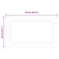 vidaXL Καθρέφτης μπάνιου LED Διαφανές 70 x 40 cm σκληρυμένο γυαλί