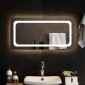 vidaXL Καθρέφτης μπάνιου LED Διαφανές 80 x 40 cm σκληρυμένο γυαλί