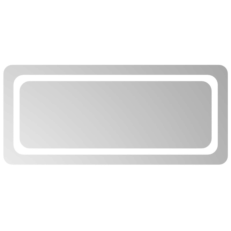 vidaXL Καθρέφτης μπάνιου LED Διαφανές 90 x 40 cm σκληρυμένο γυαλί