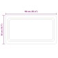 vidaXL Καθρέφτης μπάνιου LED Διαφανές 90 x 50 cm σκληρυμένο γυαλί