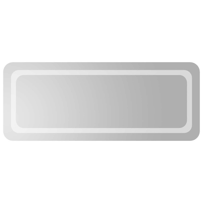 vidaXL Καθρέφτης μπάνιου LED Διαφανές 100 x 40 cm σκληρυμένο γυαλί