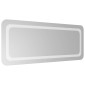 vidaXL Καθρέφτης μπάνιου LED Διαφανές 100 x 40 cm σκληρυμένο γυαλί