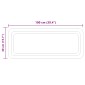 vidaXL Καθρέφτης μπάνιου LED Διαφανές 100 x 40 cm σκληρυμένο γυαλί