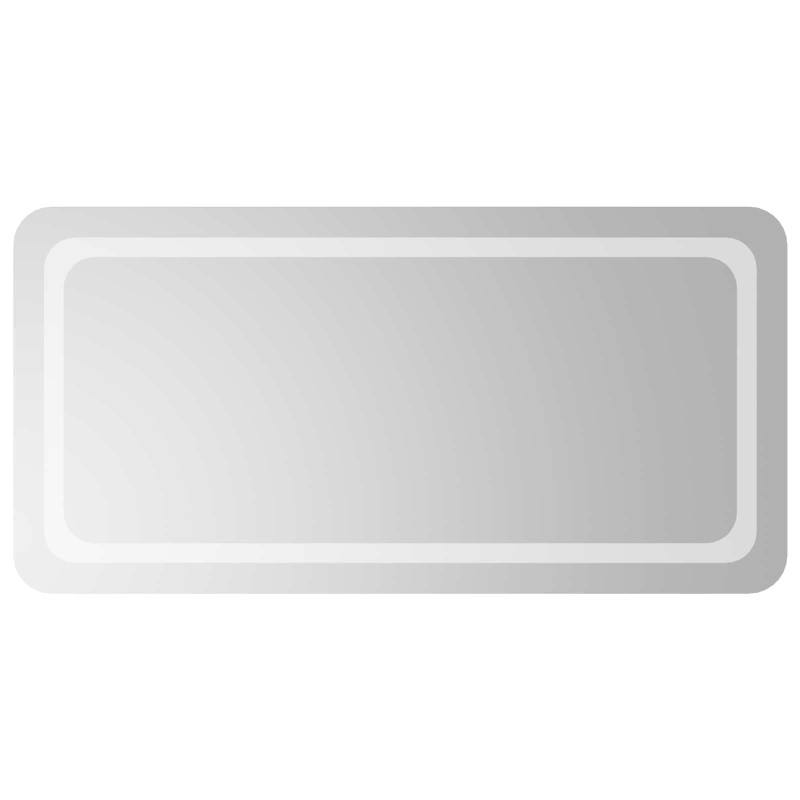 vidaXL Καθρέφτης μπάνιου LED Διαφανές 100 x 50 cm σκληρυμένο γυαλί
