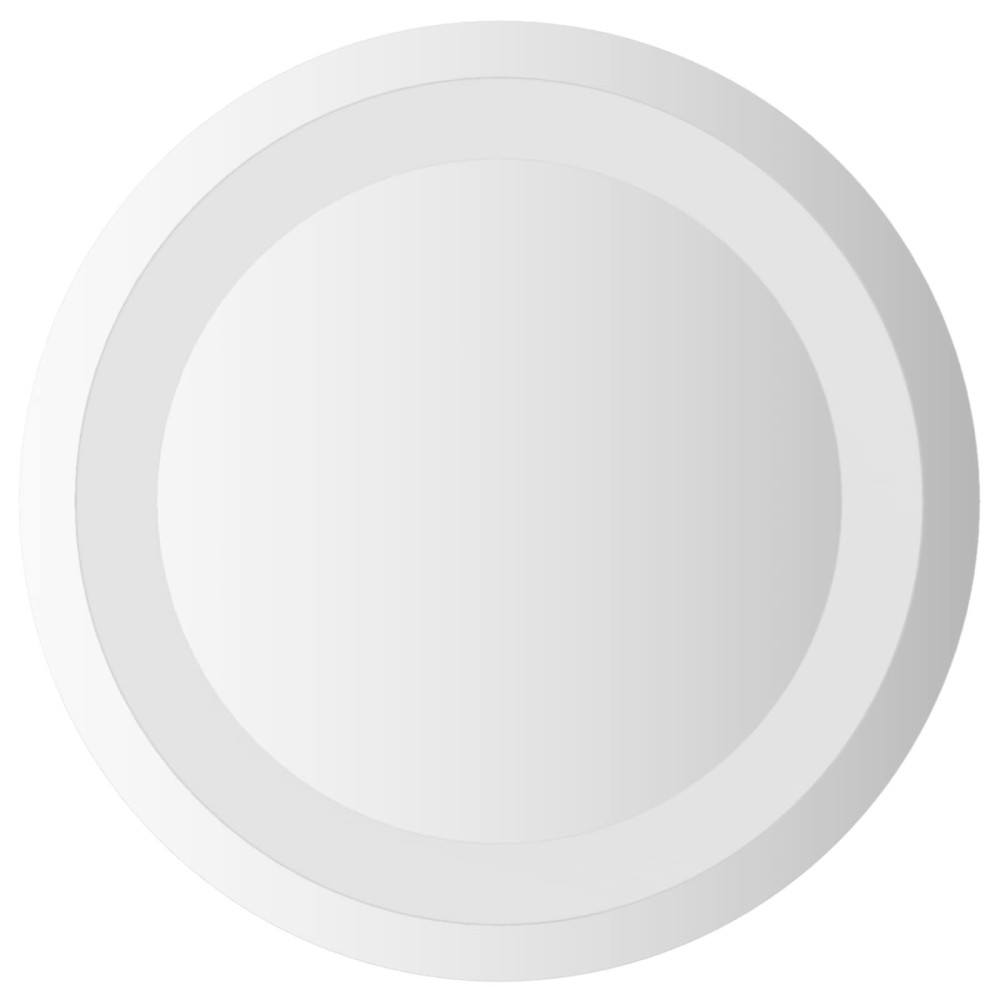 vidaXL Καθρέφτης μπάνιου LED Διαφανές Ø 30 cm σκληρυμένο γυαλί