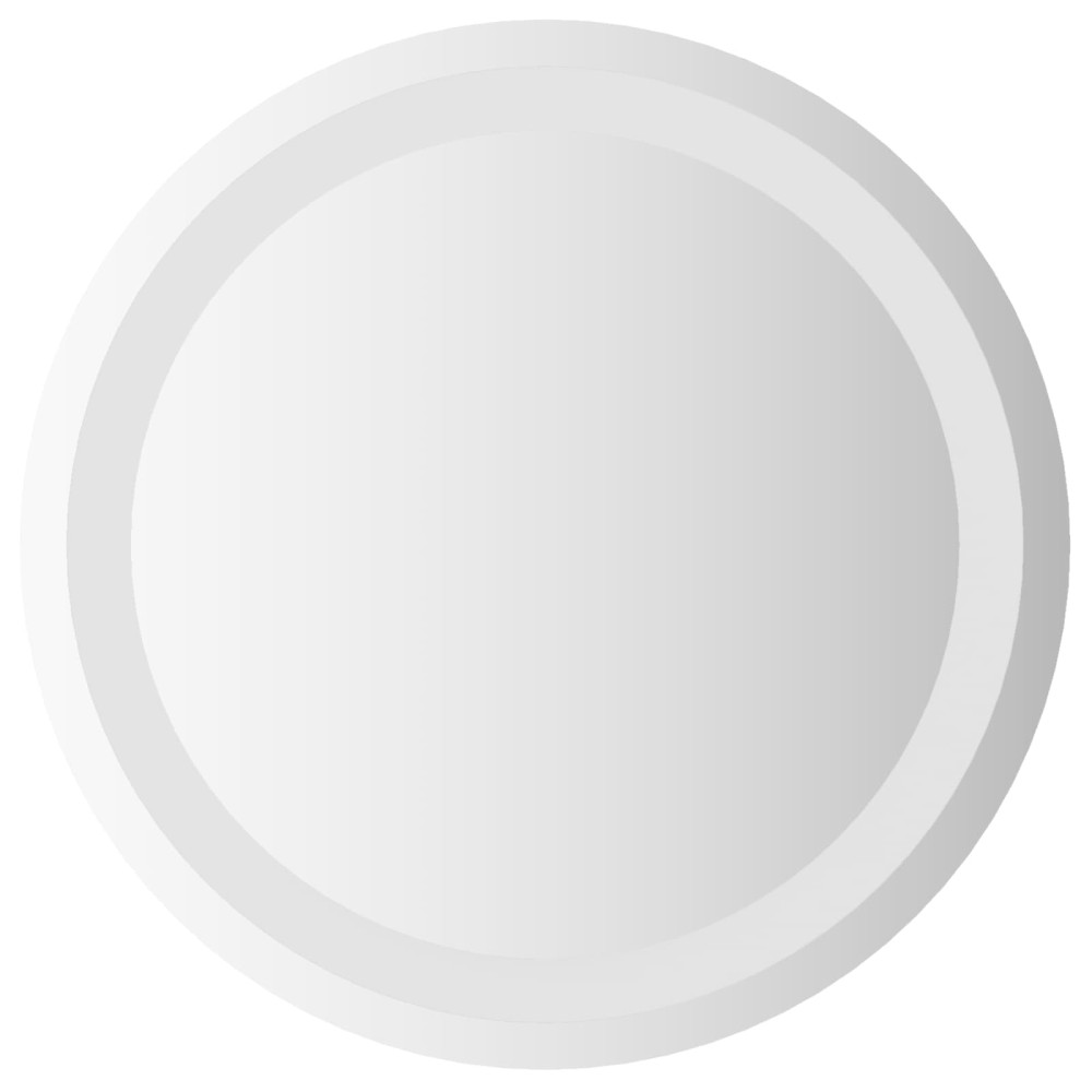 vidaXL Καθρέφτης μπάνιου LED Διαφανές Ø 40 cm σκληρυμένο γυαλί