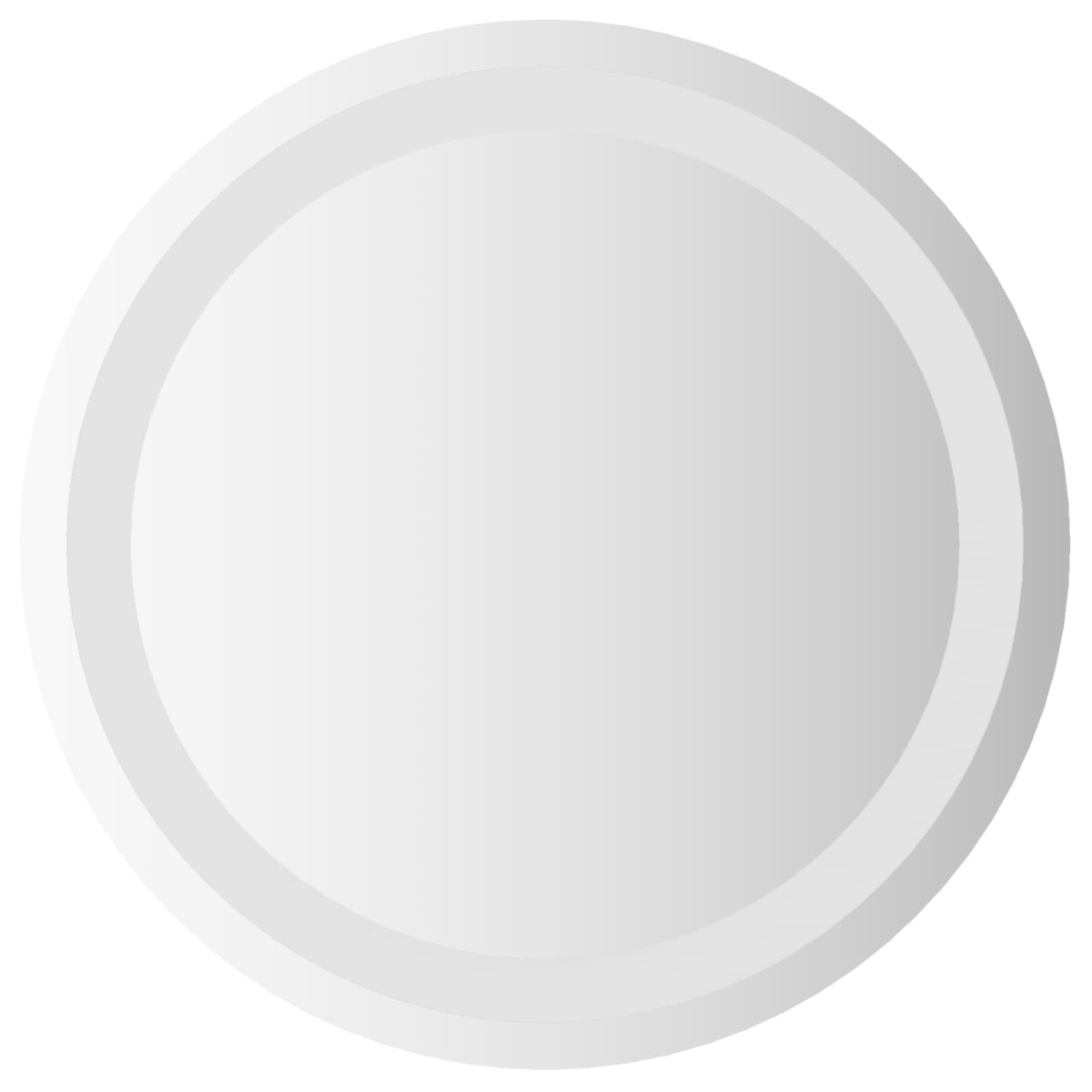 vidaXL Καθρέφτης μπάνιου LED Διαφανές Ø 40 cm σκληρυμένο γυαλί