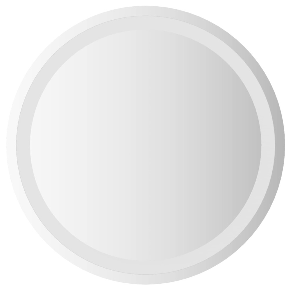 vidaXL Καθρέφτης μπάνιου LED Διαφανές Ø 50 cm σκληρυμένο γυαλί