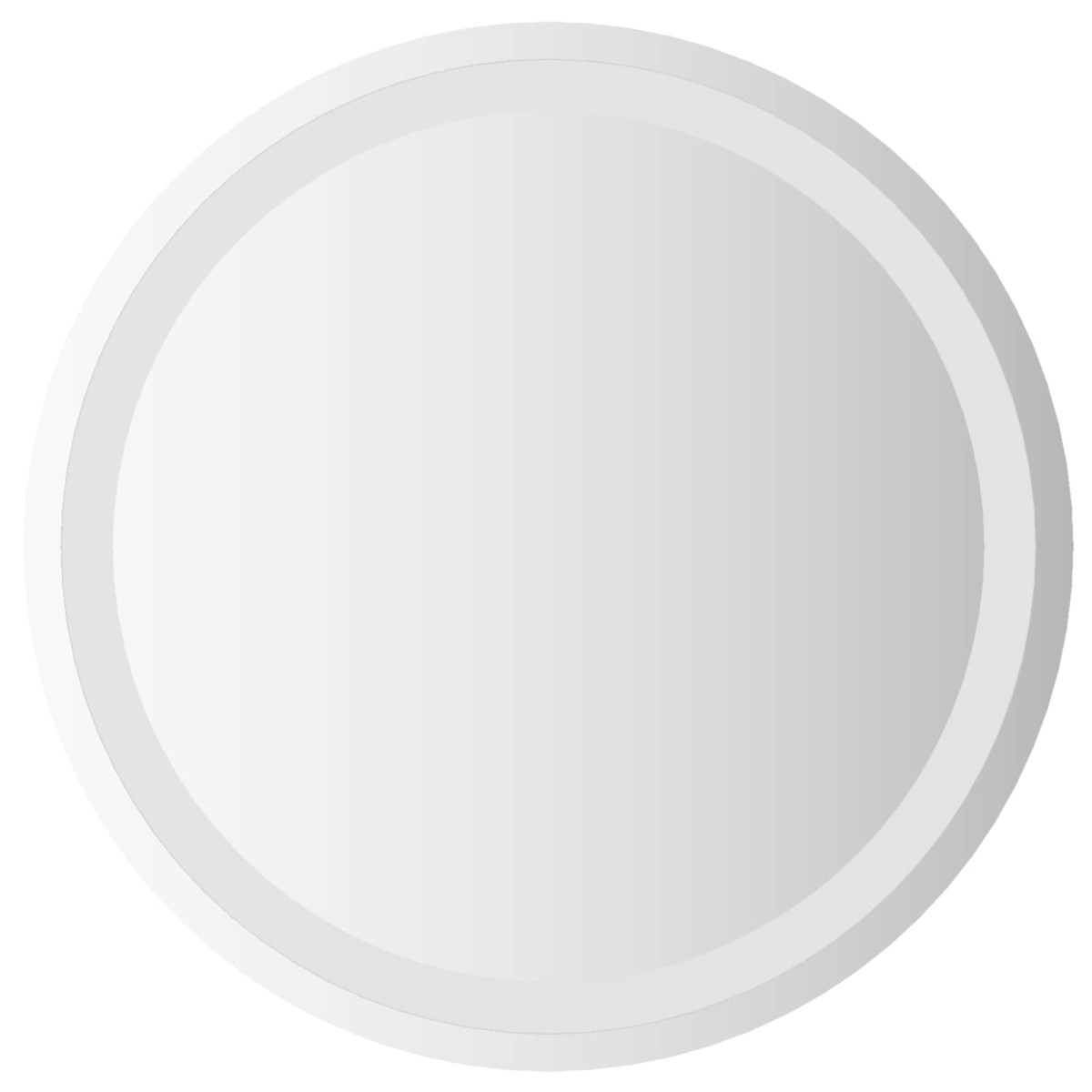 vidaXL Καθρέφτης μπάνιου LED Διαφανές Ø 50 cm σκληρυμένο γυαλί